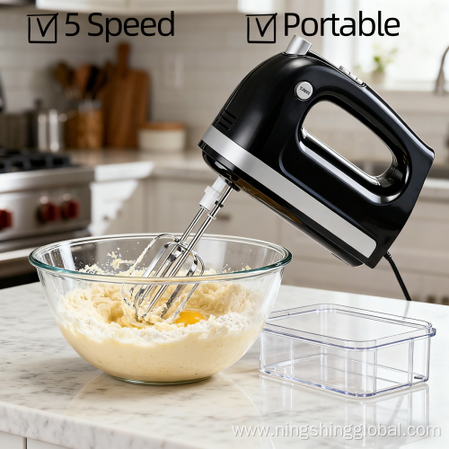 Customized Color Electric Hand Mixer - 200W to 350W Kitchen Egg Beater with Storage Box